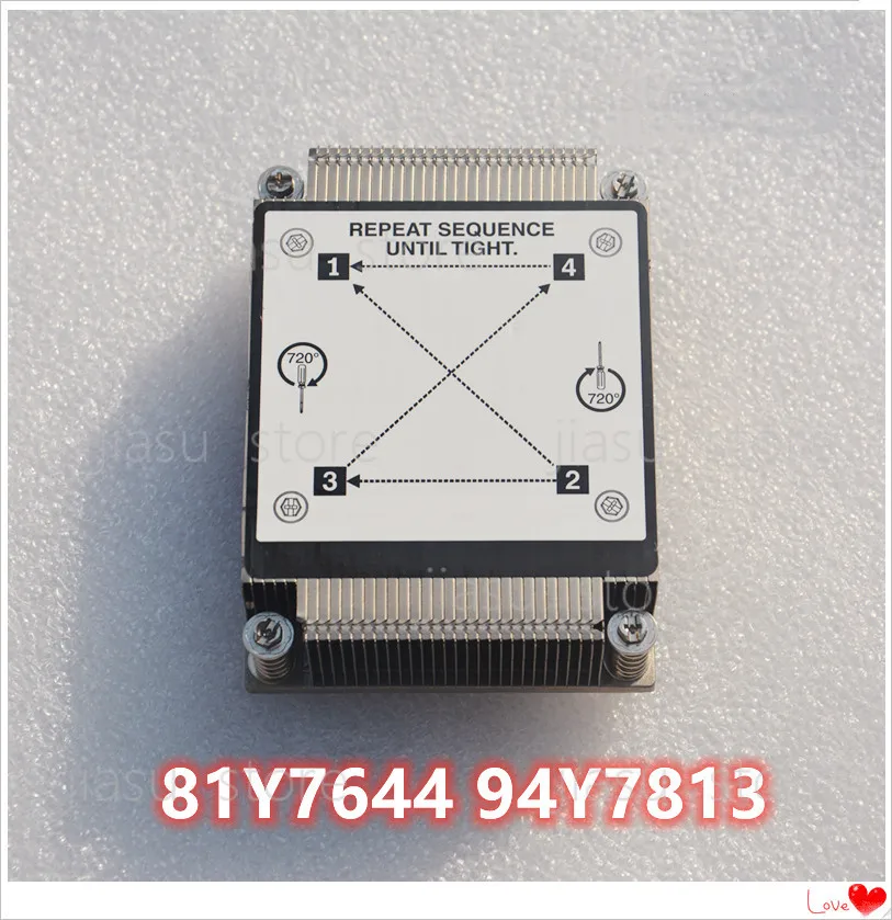 Genuine Heatsink 81Y7644 94Y7813 Cooling System Radiator For IBM X3630M4 X3530M4 X3630 X3530 M4 CPU Server