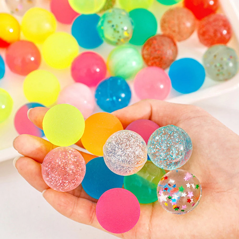 

25Pcs Colored Bounce Balls High Elasticity Lightweight Bright Small Bouncy Balls Bulk Party Favors for Kids Celebration