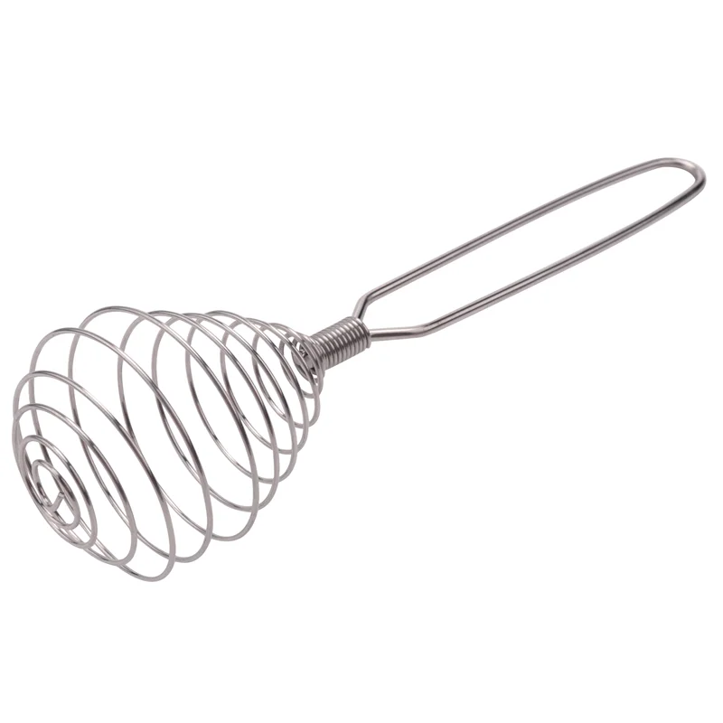 Spring Coil Wire Whisk Hand Mixer Blender Egg Beater Stainless Steel Tool image 6
