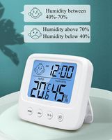 LCD Digital Temperature Humidity Meter Backlight Home Indoor Electronic Hygrometer Thermometer Weather Station Baby Room