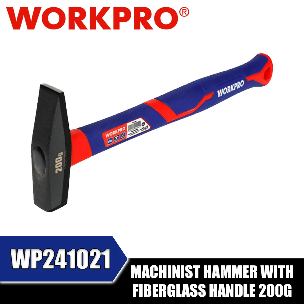 

WORKPRO WP241021 WP241022 WP241023 Machinist Hammer with Fiberglass Handle