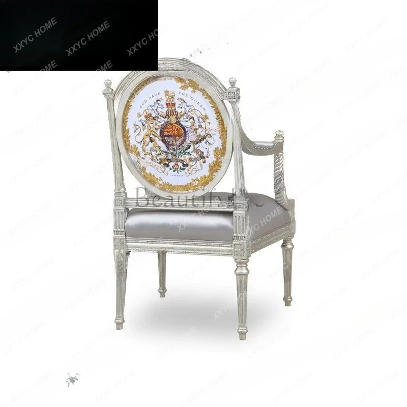 XX Neoclassical furniture, living room sofa chair, casual single decorative chair