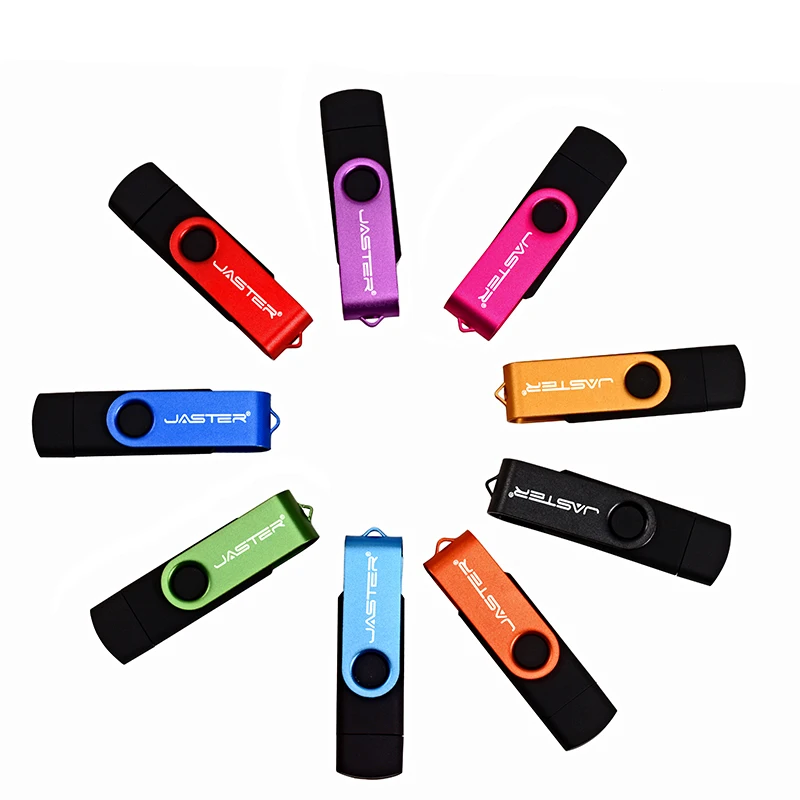 Mini 2 In 1 Multifunction OTG Micro USB 2.0 Flash Drive Free TYPE-C Adapters Pen Drive Memory Stick 64GB/32GB/16G U Disk