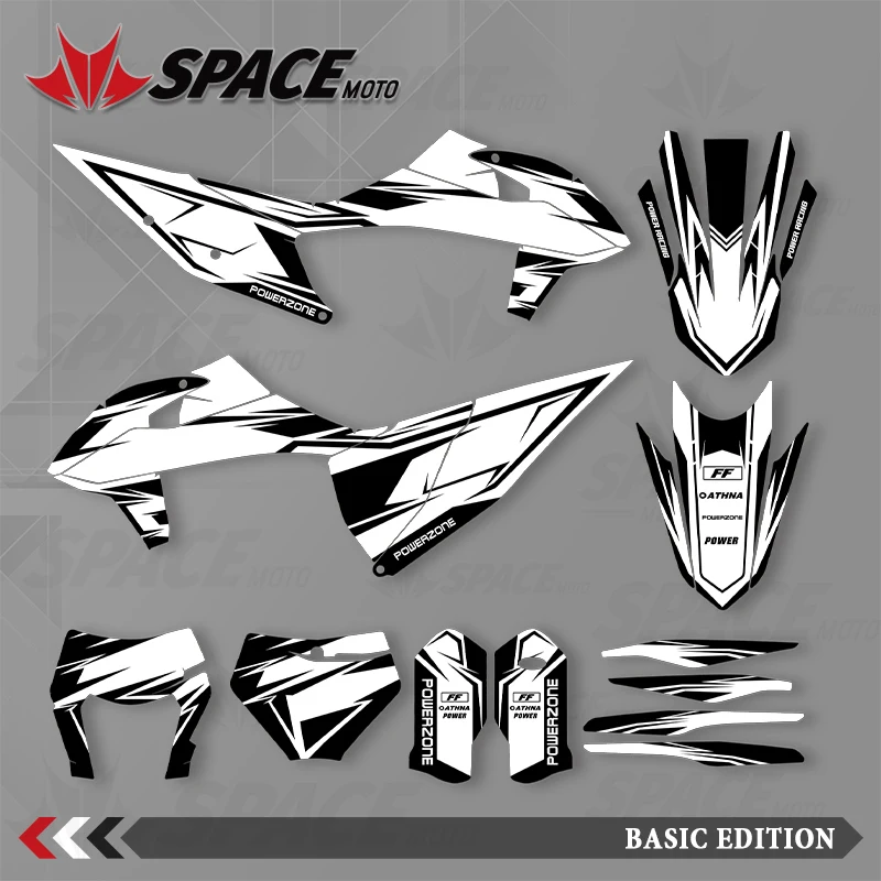 

SPACE MOTO графический фон наклейки наклейки мотоцикл для KTM 19-22SXF 20-23EXC