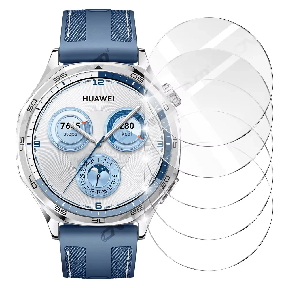 2.5D Displayschutzfolie für Huawei Watch GT 5 / GT5 Pro 46 mm 42 mm 41 mm, gehärtetes Glas, kratzfeste Schutzfolie, Zubehör