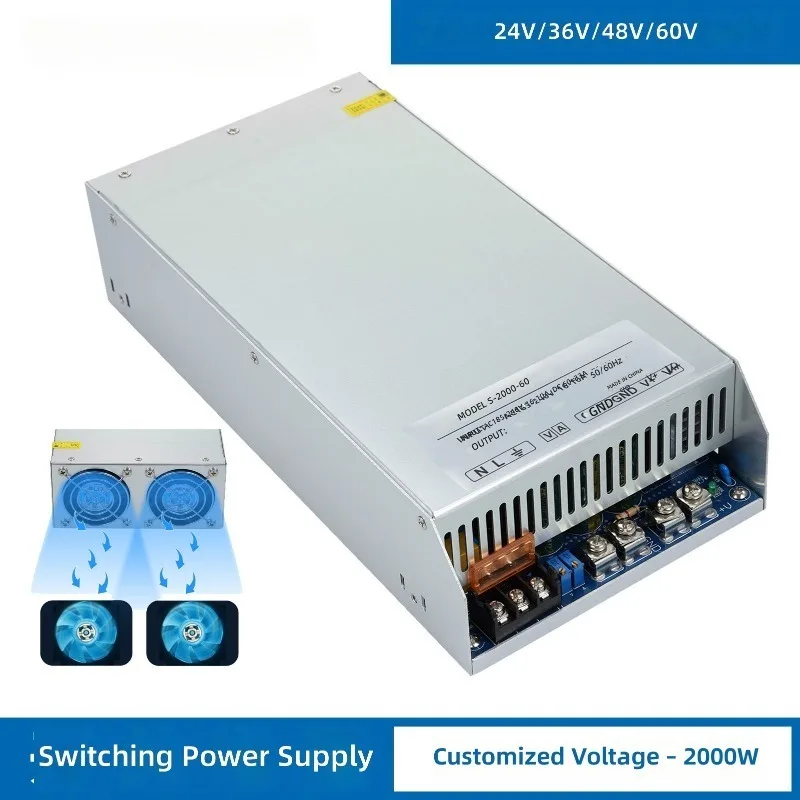 

2000W switching power supply 12V 24V 36V 48V 60V 72V servo motor dedicated constant current constant voltage power supply