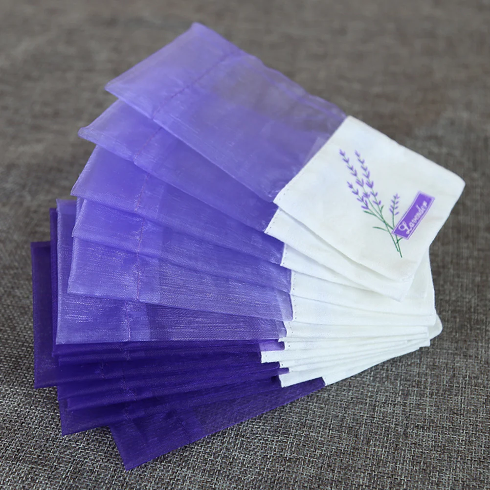 20 Pcs Dried Lavender Flowers Baggies Fragrance Bags Spice Purple Scented Sachets