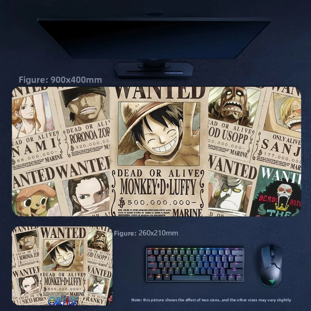 Creative Poster Style Animation Two-dimensional Printing Leather Mouse Pad Boys E-sports Games Non-slip Keyboard Pad Mouse Pad