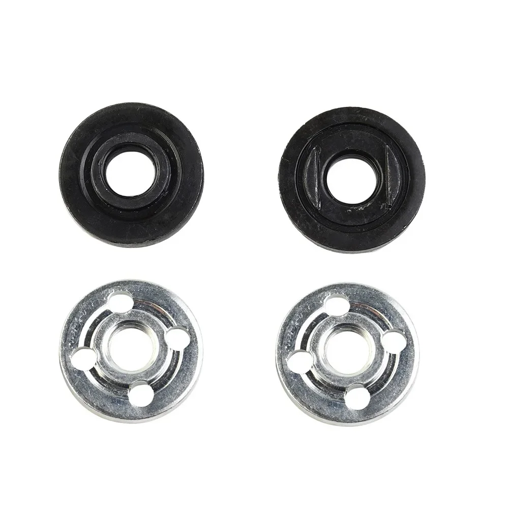 

Anti-wear Angle Grinder Nuts Tool Accessories Black+Silver Modification Nut Set Tools 4Pcs For Angle Grinder High Speed Steel