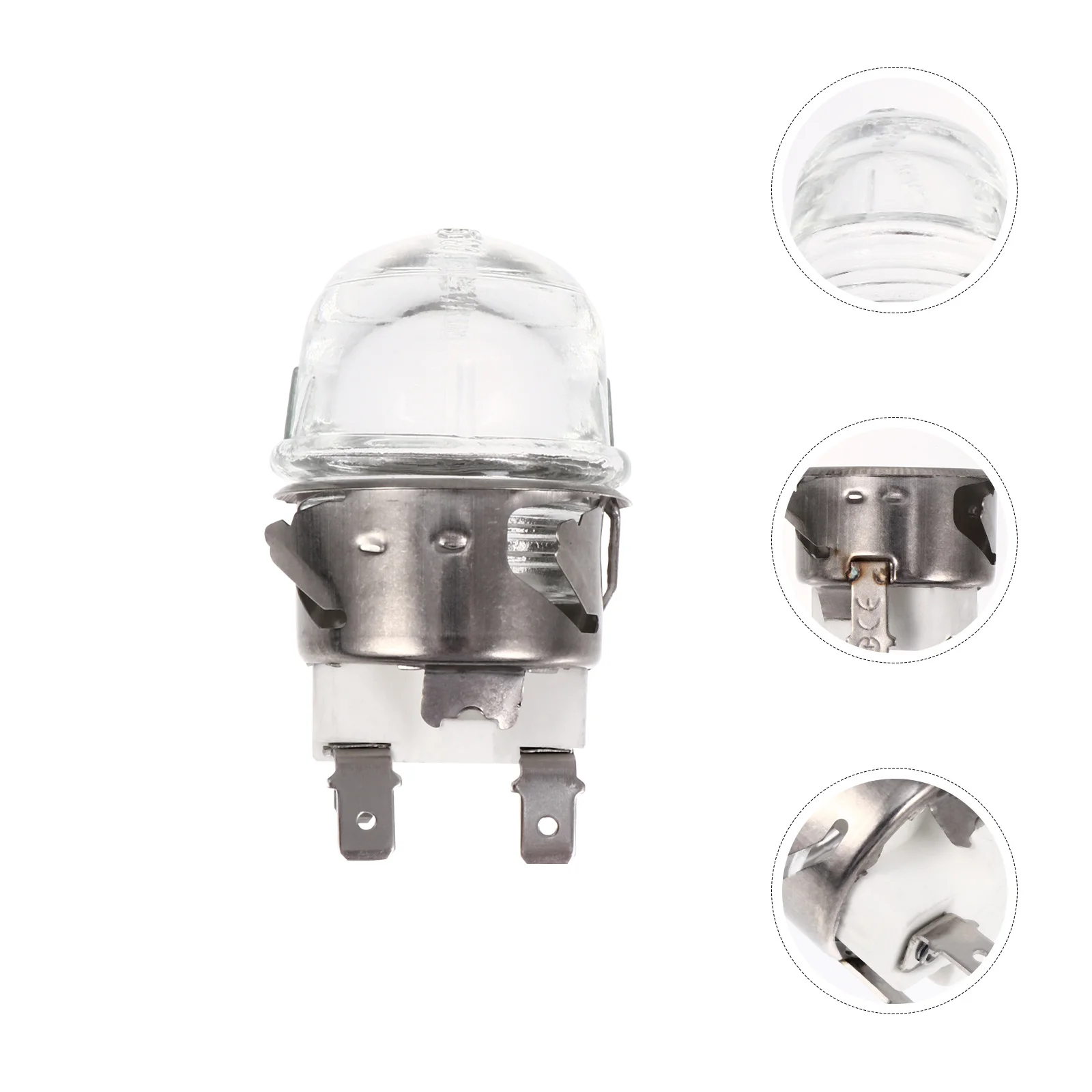 G9 Light Sockets Oven Lamp Holder Heat-resistant Light Bulb Socket Screw Stainless Steel High Tensile Silica Glass Base Adapter