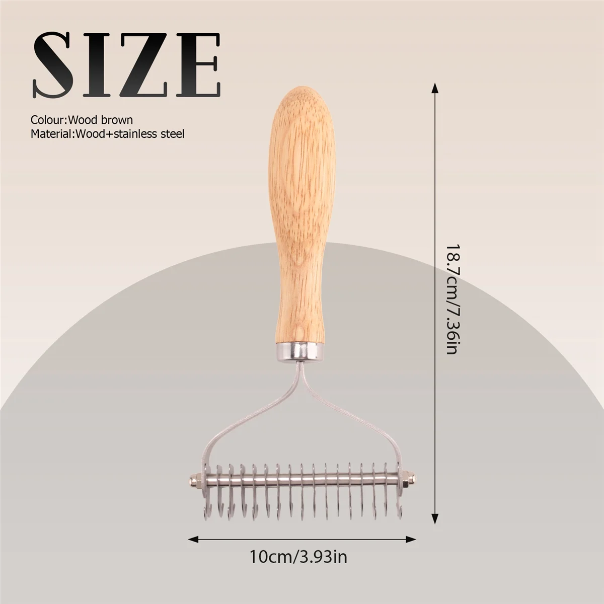 Щетка для ухода за домашними животными RIRI, двусторонние грабли для подшерстка для собак и кошек, безопасная расческа для удаления шерсти и инструмент для удаления матовых волос/тюнеров