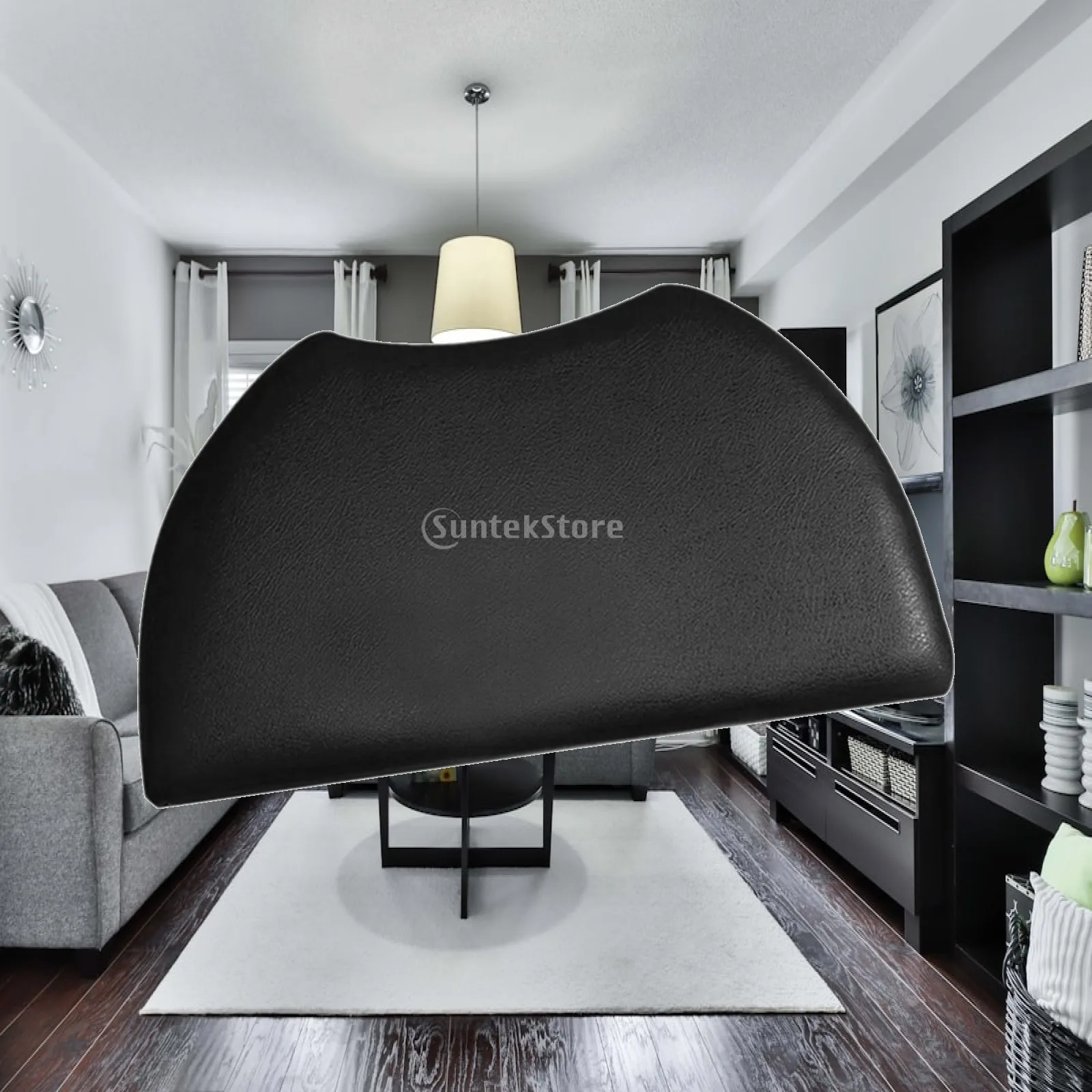 Commode Chair Padded Leather Backrest Universal Replacement Soft Cushion for Elderly Bedside Shower Toilet Seat