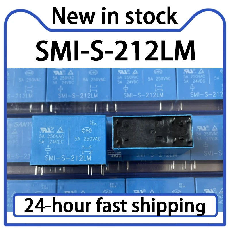 5PCS New SMI-S-212LM 6-pin 5A Relay