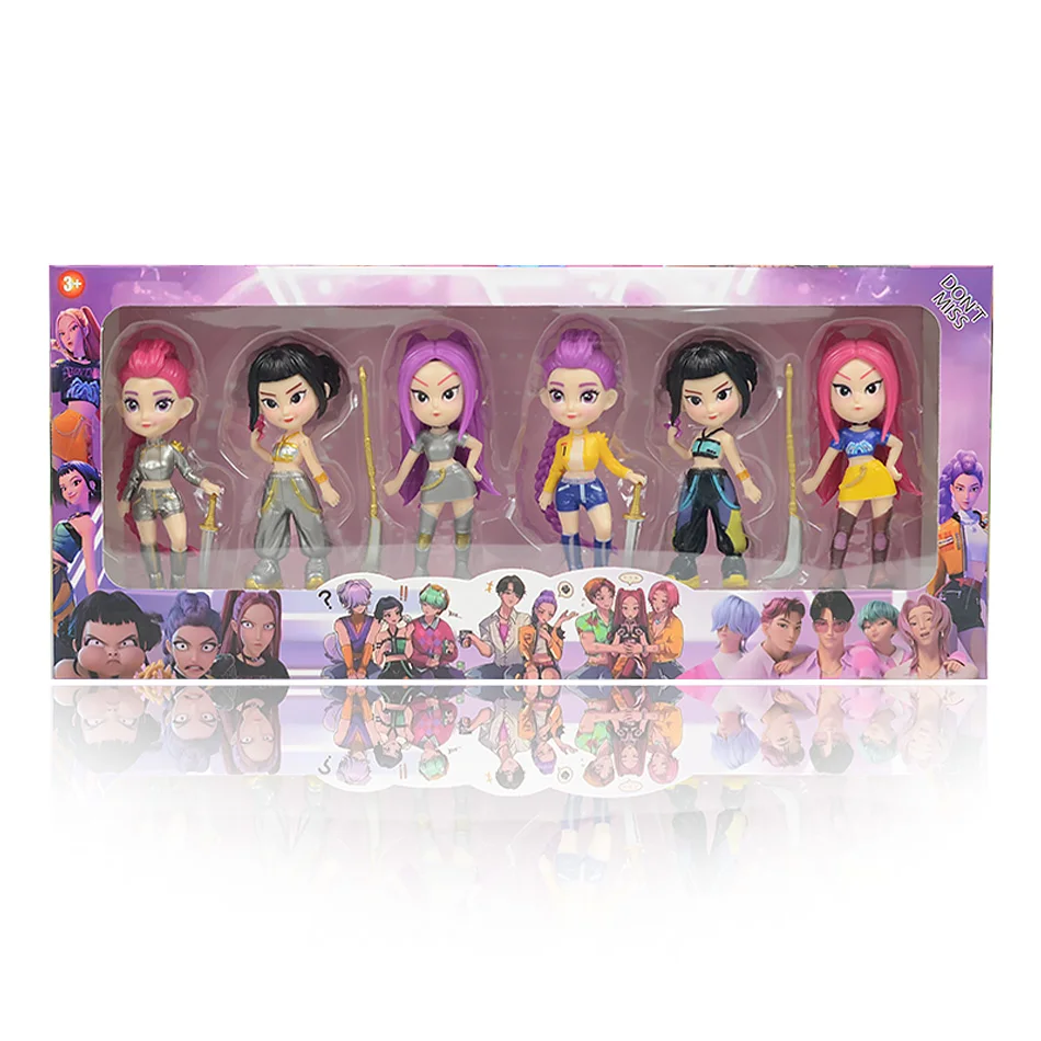 2026 novo anime kpop diabo caçador boneca brinquedo de vinil rumi mira zoi personagem máscara de vinil caixa cega ornamento brinquedo presente de ano novo