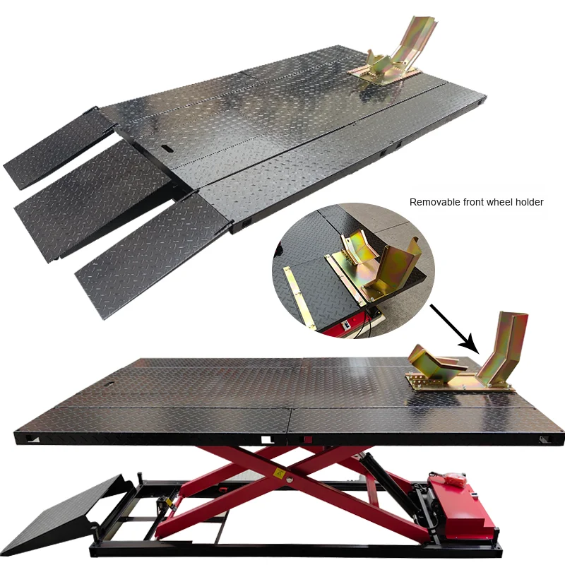 

Steel Hydraulic Electric Lift Table for Motorcycle Repair Maintenance Workbench Jack Stand Garage Tool​