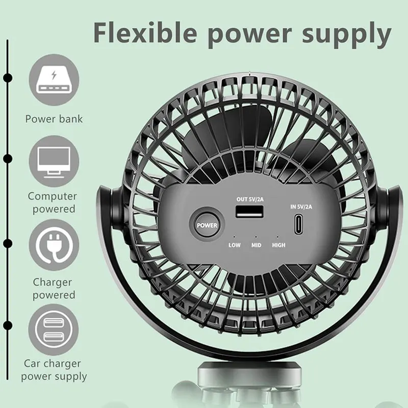 Portable Handheld Fan Outdoor Baby Stroller Fan Hand USB Fan Small Folding Rechargeable Fans Multifunctional Octopus Mini Fan