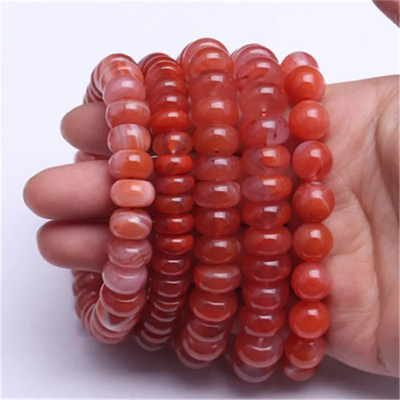 

Агатовый браслет Liangshan South Persimmon Red без оптимизации