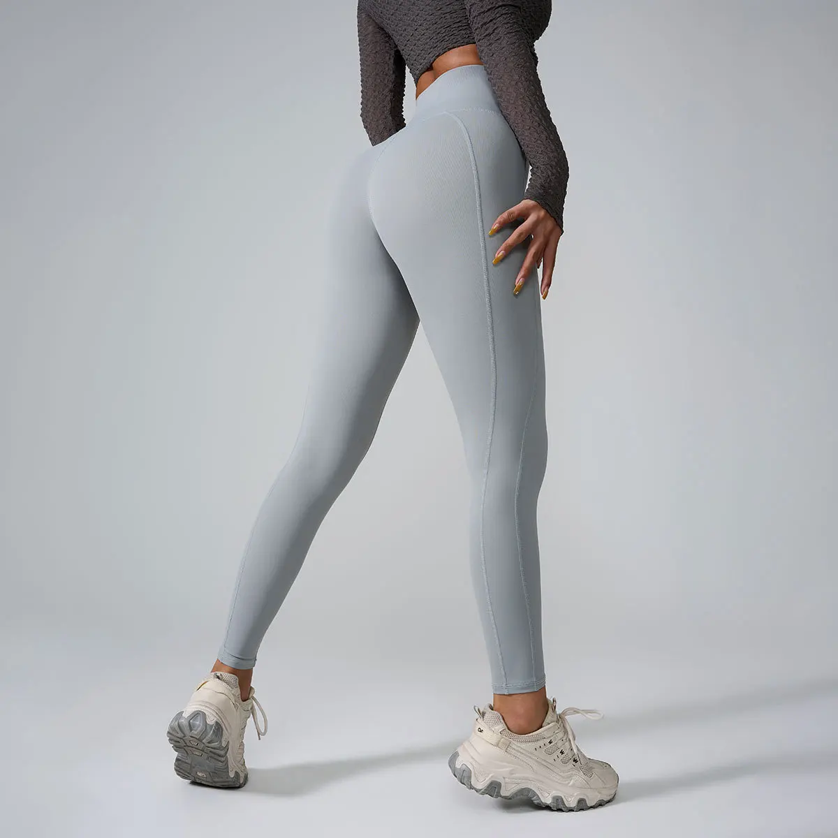 

Women's High - Waist Yoga Leggings, Seamless Stretch Tummy - Control Gym Pants, Slim - Fit Running Fitness Sportswear