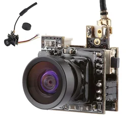 AIO FPV Micro Camera LST-S2 + 5.8G 25MW 40CH 800TVL trasmettitore FPV Camera con Mini OSD per RC FPV Drone