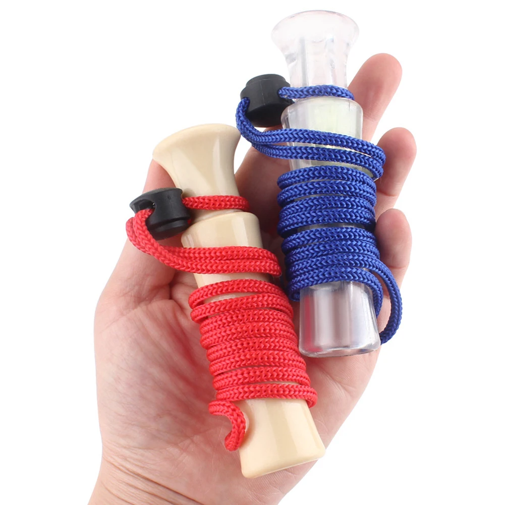 صفارة نداء البطة خفيفة الوزن مع صفارات صوت الدراج الحبل Mallard ملحقات الصيد معدات التخييم