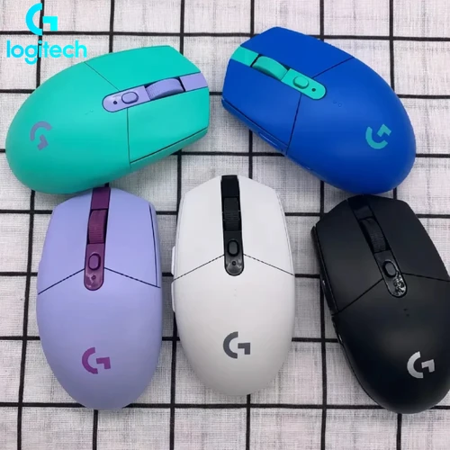 Ratón para juegos ligero inalámbrico Logitech G304/G305 LIGHTSPEED para FPS/MOBA/MMO/RPG/CS2-Sensor HERO 12K DPI, 6 programables