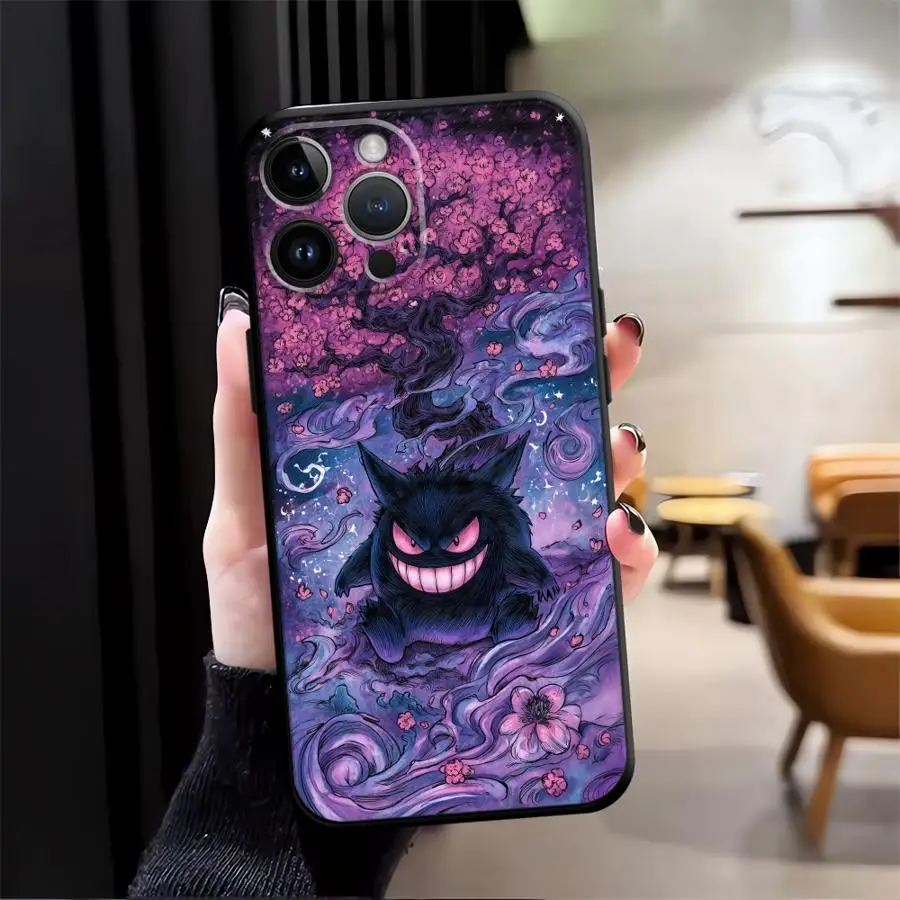 Funda Phone Cover Phone Case for Apple iPhone XR XS MAX 15 Pro 7 8 13 17 Pro Max 12 16 14 11 Air Gengar Pokemon Cool view 6