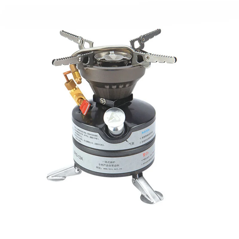 Mini Liquid Fuel Camping Gasoline Stove Outdoor Portable One-piece Burners Cooker