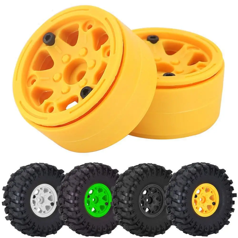 

4pcs Abs Plastic 1.9 2.2 Inch Beadlock Wheel Rim For 1:10 Rc Crawler Trax/as Trx4 Trx6 Axial Scx10 Tamiya Cc01 D90 Rgt Wheel Hub