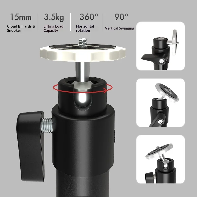 Picture 4: Best Sale Projector Bracket MAX 3.5KG Projector Ceiling Wall Mount Stand Alloy 1/4 Inch Holder Stand for Mini DLP LED Projector