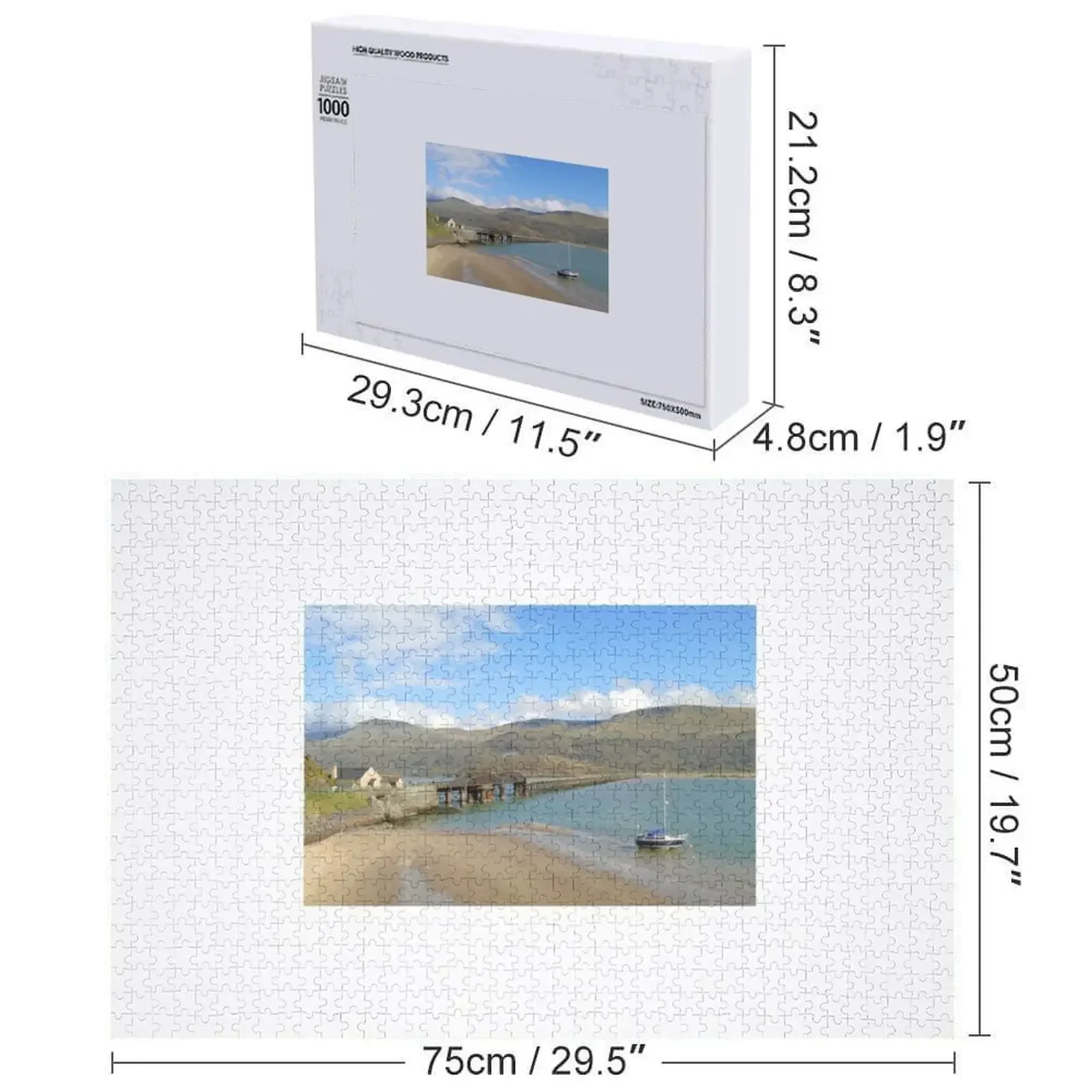 Barmouth, quebra-cabeça de País de Gales com foto quebra-cabeça de brinquedo infantil personalizado