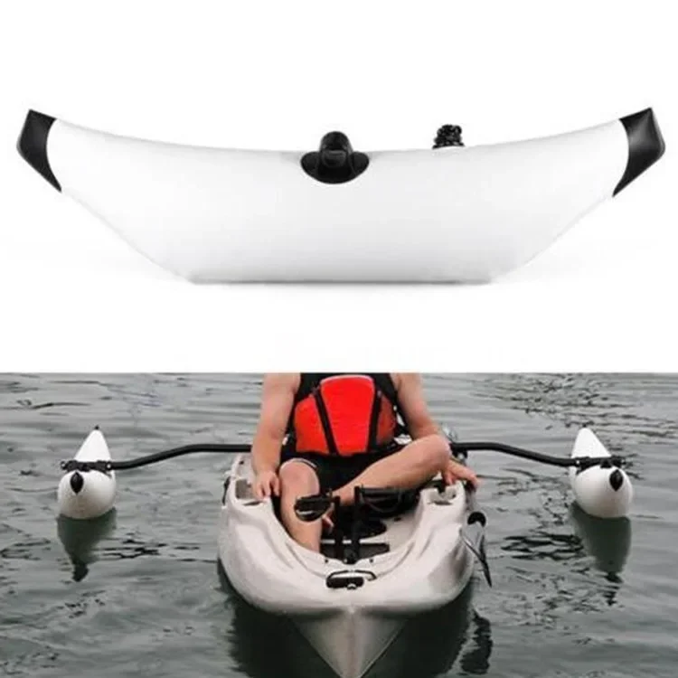 PVC Inflatable Outrigger Water Float Set For Kayak Boat with Sidekick Arms Rod  Canoe/Rowing Fishing Float Stabilizer System Kit