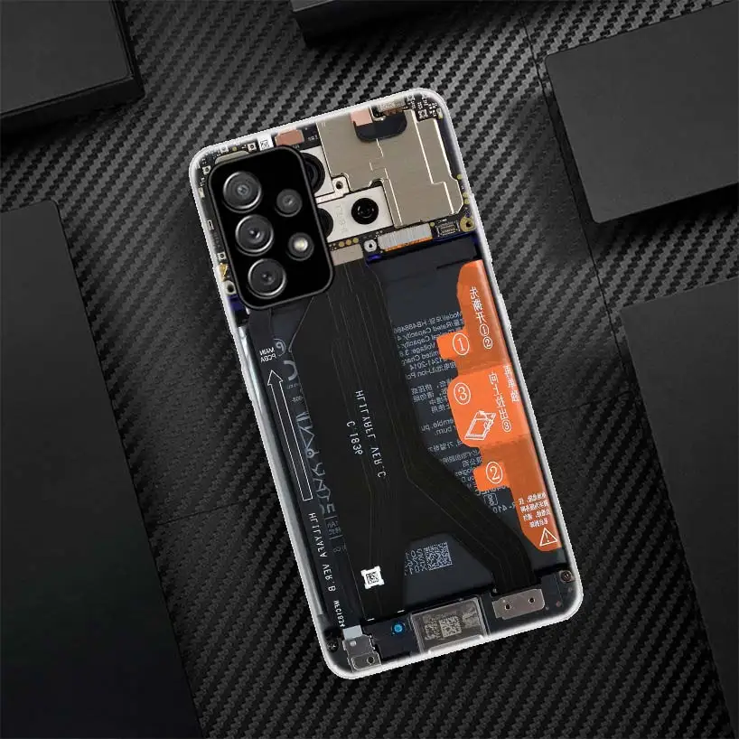 Motherboard Circuit Inside Electronics Silicon Call Phone Case For Samsung Galaxy A54 A52 A53 A14 A12 A13 A24 A22 A23 A34 A32