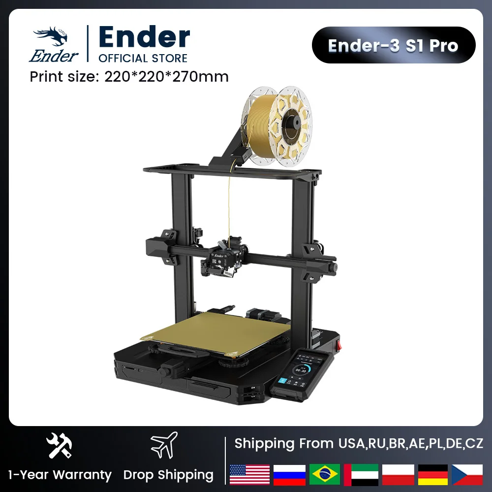 

New Creality 3D Printer Ender-3 S1 Pro Ender-3 S1 Plus Ender-3 V2 Neo CR-touch Auto-Leveling Ender-3 Series FDM Impresora 3d