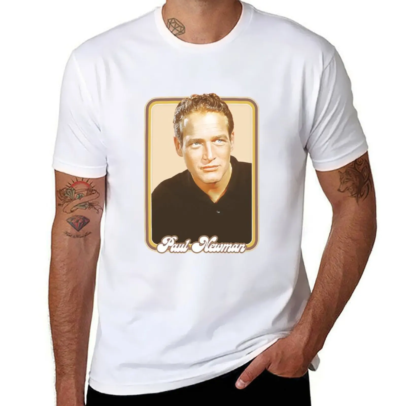 

Paul Newman T-Shirt man t shirts high quality luxury brand cotton t shirt pack T-Shirt