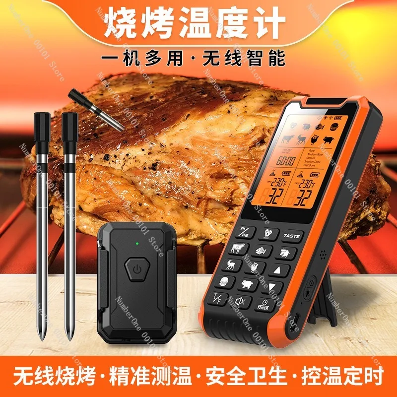 2026 Smart Dual Probe Wireless BBQ Thermometer Bluetooth Food Temperature Meter for Kitchen Cooking Meat Grill Smoker Oven Steak
