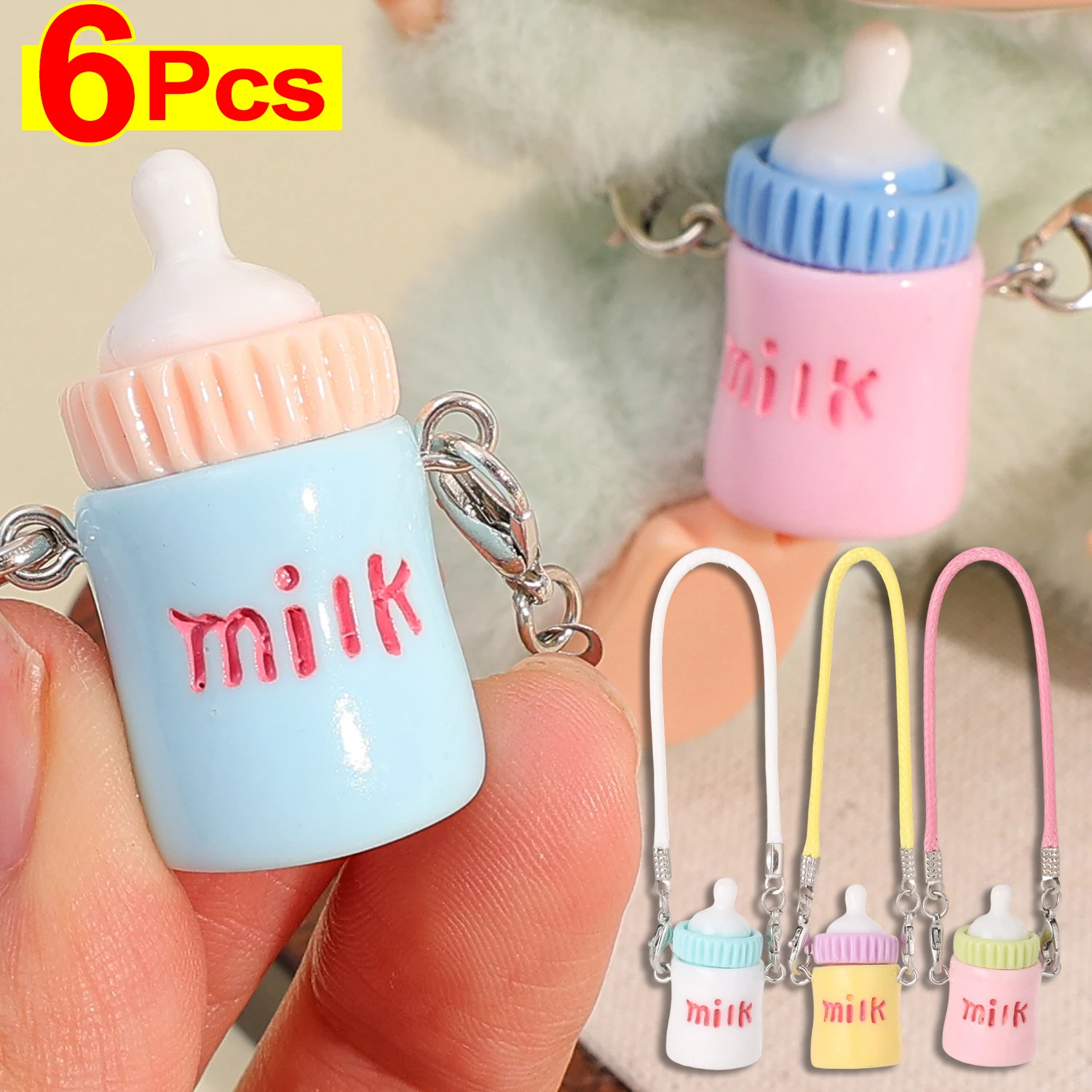 

Doll Clothes Outfit Accessories For Doll's Clothing Water Bottle Water Cup Model Mini Cute Milk Bottles Dolls Hanging Ornament