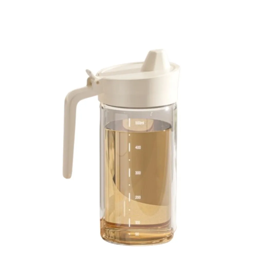 

Leak-proof Design Glass Oil Bottle Drip Free Reusable Sauce Bottle Comfortable Handle Storage Utensils Olive Dispenser Vinegar