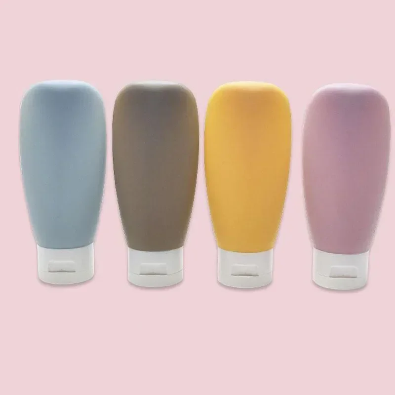 4 Teile/satz Nachfüllbare Flasche 60 ml Weiche Lotion Behälter Squeeze Tube Leere Flasche Tragbare Reise Shampoo Flasche