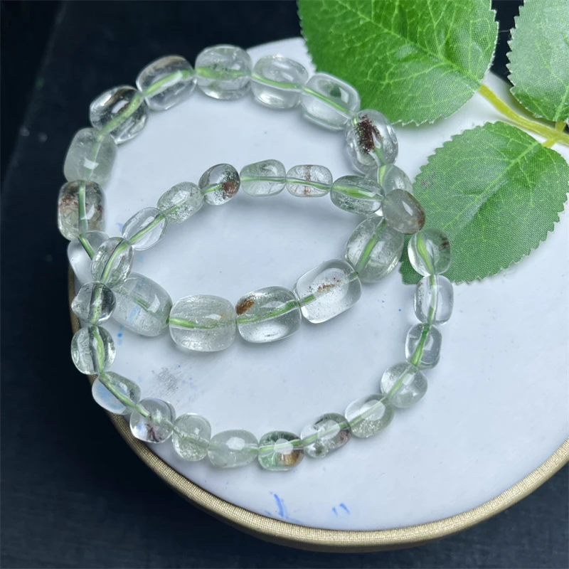 Natural Freeform Garden Quartz Bracelet Fortune Energy Bangle Mineral String Woman Amulet Jewelry Healing Reiki Gift 1pcs