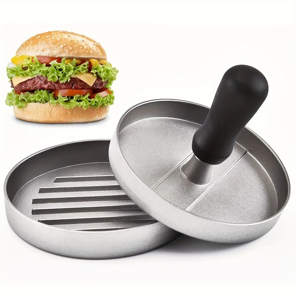 Burger Press Patty Maker Aluminum Alloy Hamburger Meat Press Household Kitchen Meat Press Mold Manual non Stick Meat Cake Press