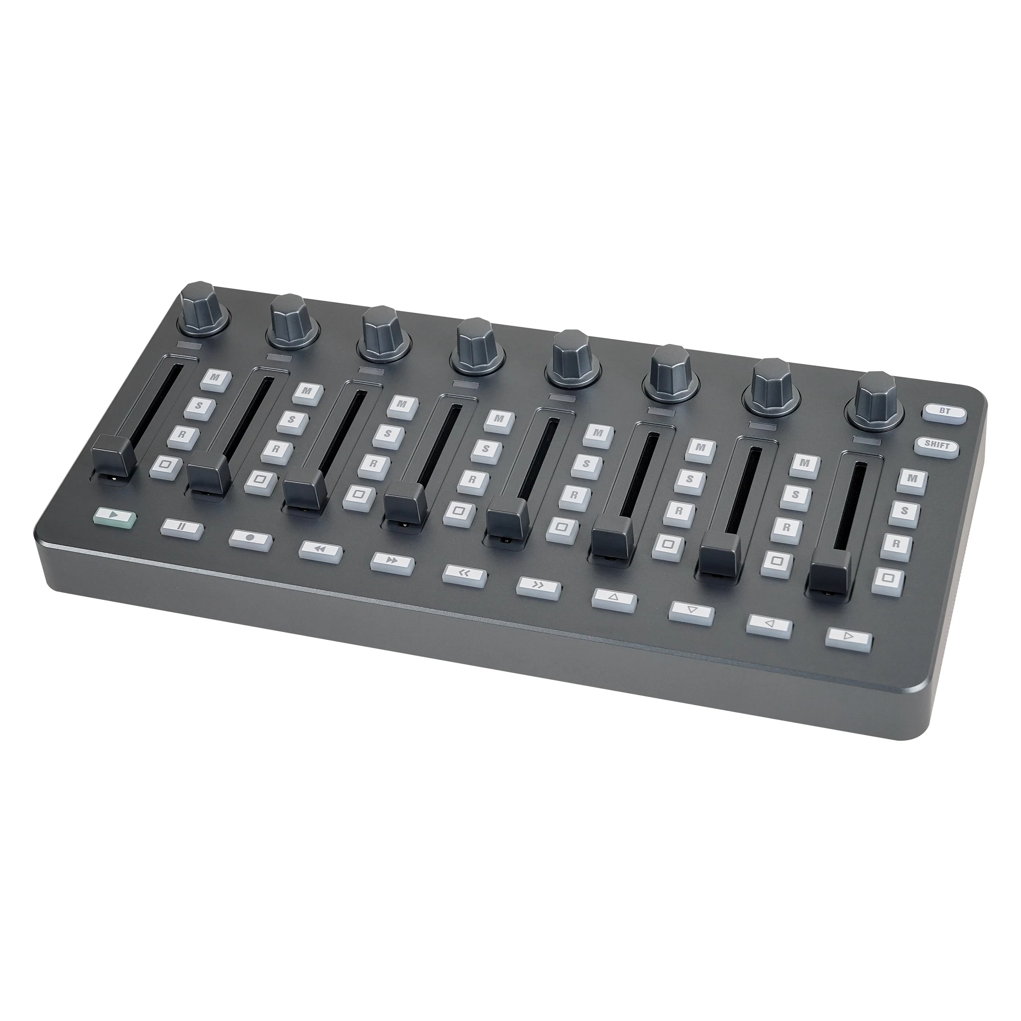 M-VAVE SMC MIXER Gray Mixer Portable BT MIDI 8 Faders 8 Knobs USB