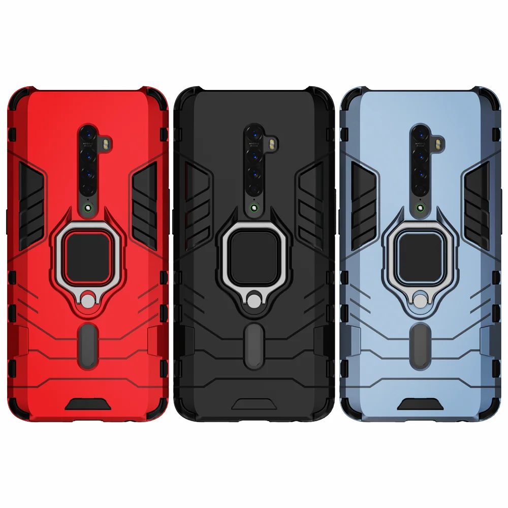 For OPPO Reno 2 Z 2Z 2F Case Magnetic Car Shockproof Ring Armor Cover For OPPO Reno 2Z 2F 2 Z RenoZ Reno2 Reno2F Reno2Z Coque