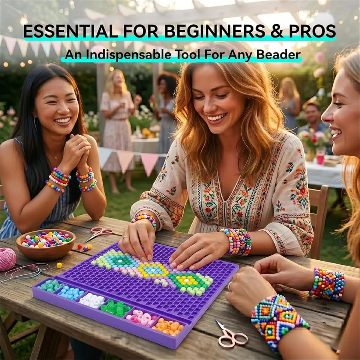 Pattern Bead Planning Tray for 6x9mm Beads Kandi Bead Making Board