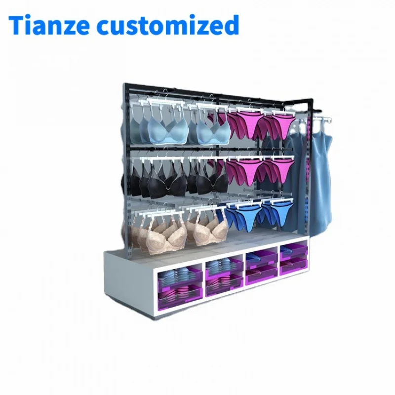 

[Customized]Shopping mall lingerie store underwear display rack bra and panties hanging display