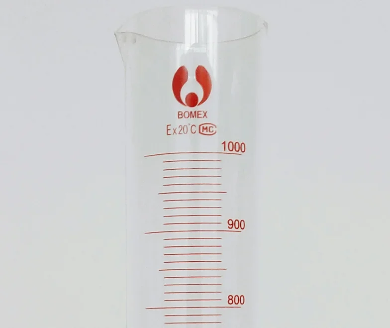 2pcs   Glass measuring cup/density gauge/cylinder measuring cup thermometer/gas station/oil depot/500ml-1000ml