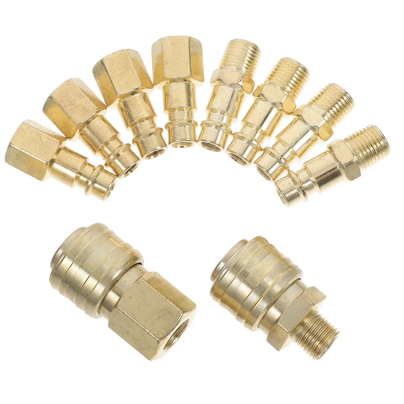 10pcs Euro Air Compressor Fitting Kit - 1/4