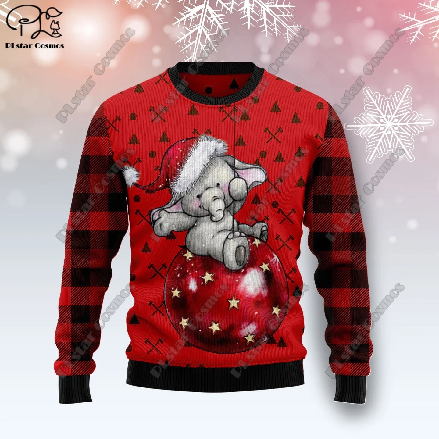 

New 3D Printed Animal Custom Series Cute Christmas Pattern Ugly Sweater Street Casual Winter Sweatshirt S-6