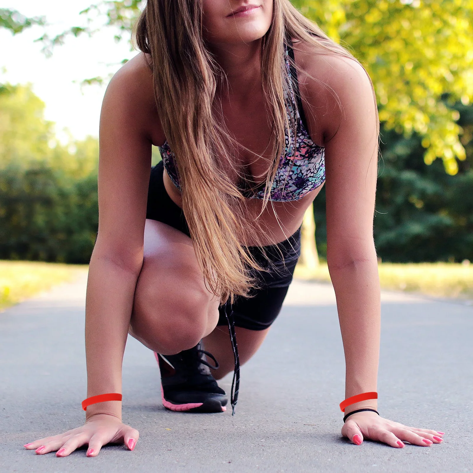 

50Pcs Night Luminous Bracelet Durable Comfortable Pure Color for Daily Running Sports Decor Luminous Rubber Bracelet