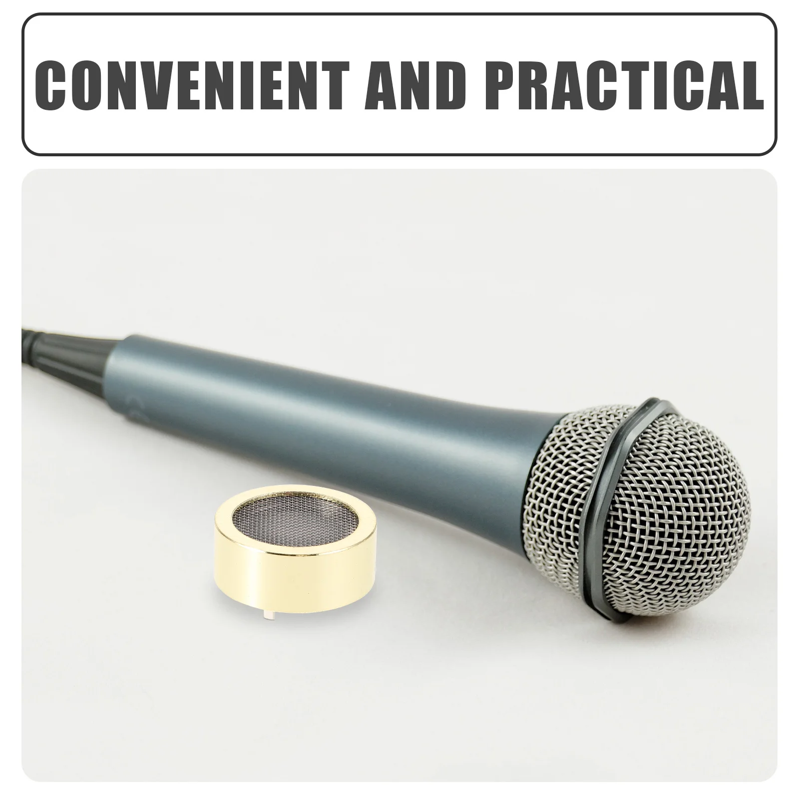 Gold-Plated Diaphragm Core Microphone Capsule Replacement Core for Recording Singing Ktv Karaoke Studio Mic Accessory