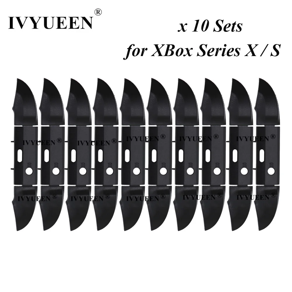 IVYUEEN 10 Sets for XBox Series X S Controller RB LB Bumper Trigger Button Mod Kit Middle Bar Holder Replacement Repair Parts